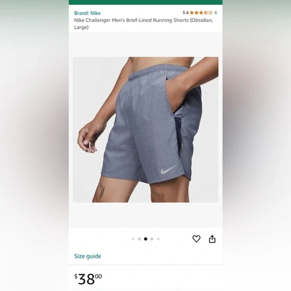 Nike Men's Gray and Black Shorts. Size XL. Like New! - Picture 12 of 16